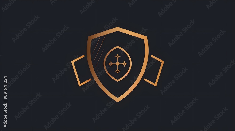 Football Badge with shield logo designs, Modern Soccer Badge logo template. Football Badge with shield logo designs, Modern Soccer Badge logo template.