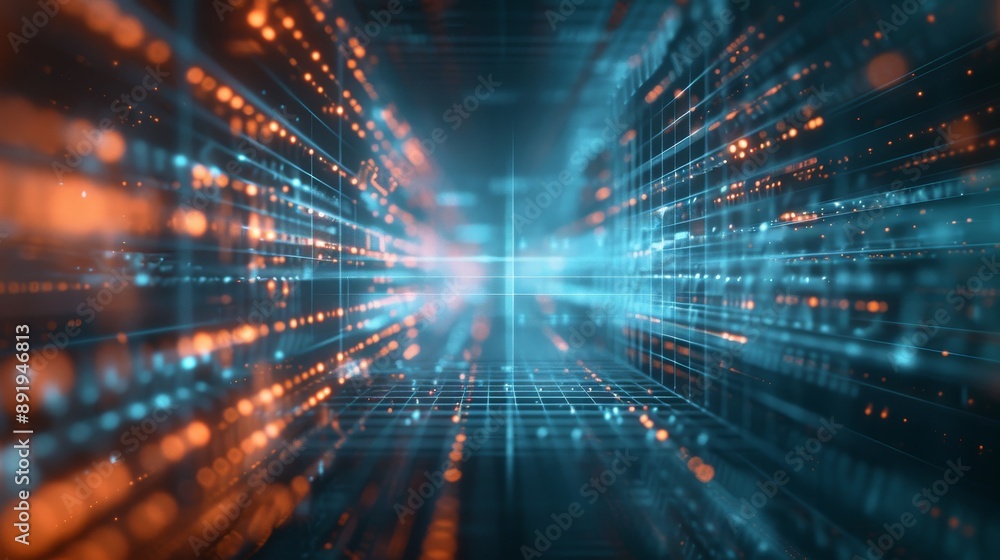 Futuristic digital technology background with abstract glowing lines and data points, showcasing speed and innovation. Futuristic digital technology background with abstract glowing lines and data points, showcasing speed and innovation.