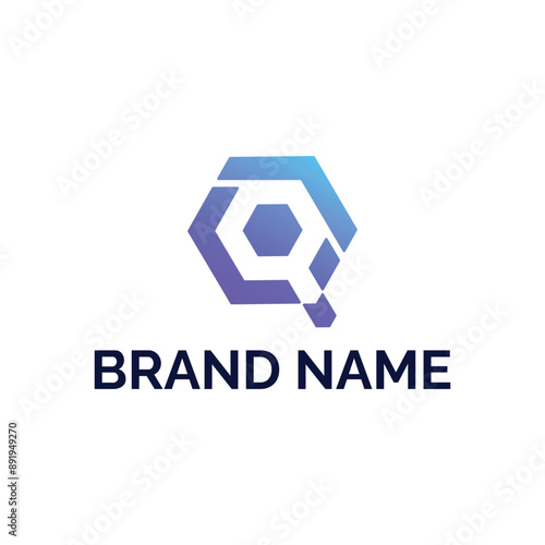 Letter Q and Search Symbol Logo Concept