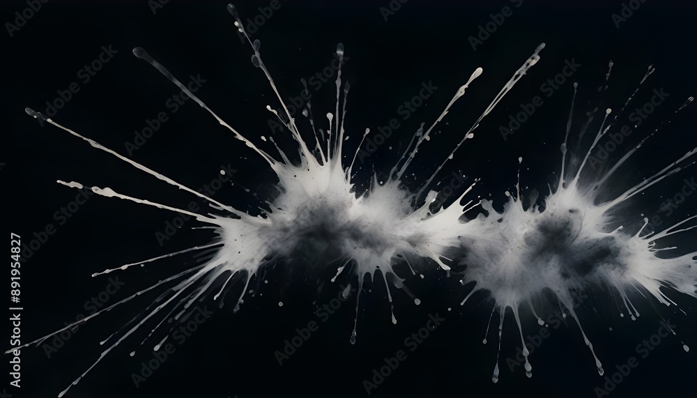 Naklejka premium Clear Plain Shiny Soft Vintage Bokeh Cloudy Wave Like Geometric Black Background or Texture