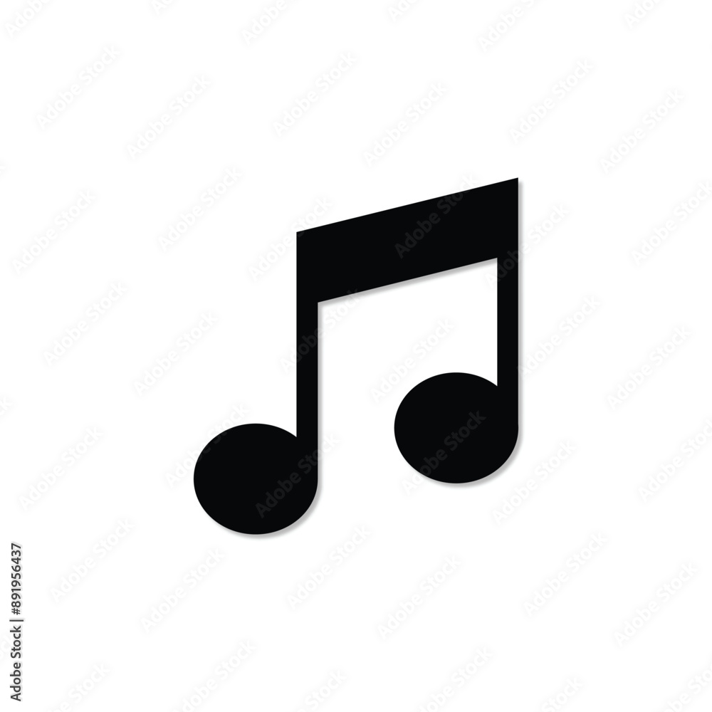 Music Note Icon Vector isolated on white background, Eps10 Music Note Icon Vector isolated on white background, Eps10