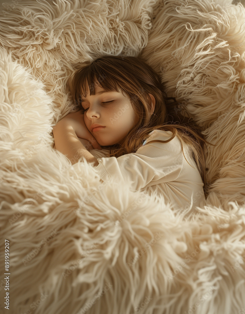 A person sleeping in a huge, fluffy, furry bean bag chair with an adorable girl laying in it, photographed with cozy, soft lighting, creating a magical atmosphere. A person sleeping in a huge, fluffy, furry bean bag chair with an adorable girl laying in it, photographed with cozy, soft lighting, creating a magical atmosphere.