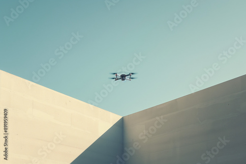 Drone in the sky outdoors photo