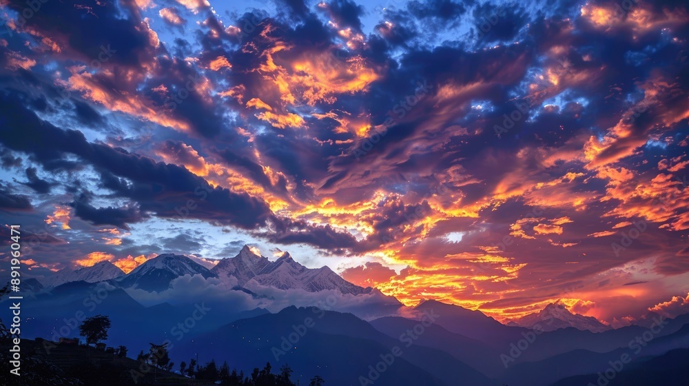 Fototapeta premium Stunning Nepalese Sky