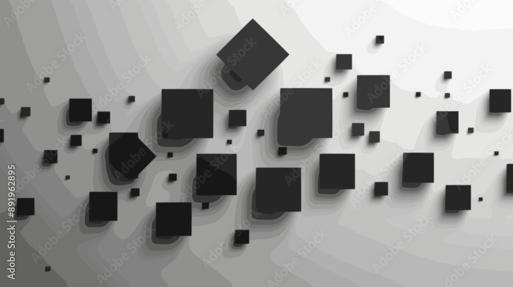 Abstract black geometric square shapes on a white background, geometric, abstract, black, square, shapes, minimalistic. minimalistic vector. Illustrations Abstract black geometric square shapes on a white background, geometric, abstract, black, square, shapes, minimalistic. minimalistic vector. Illustrations
