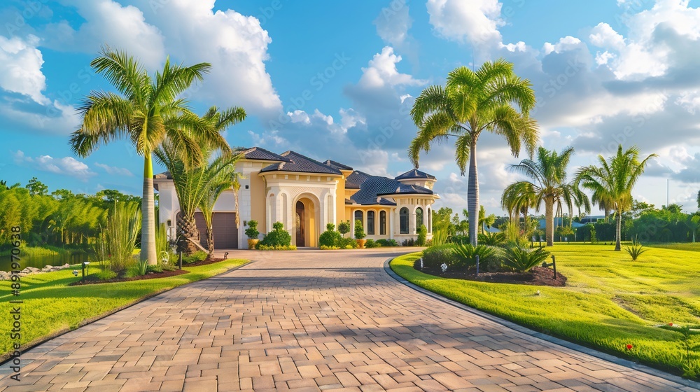 Fototapeta premium Entrance to a luxury house