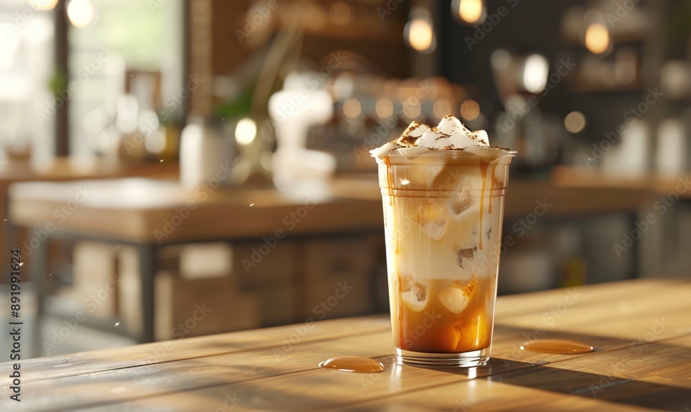 Fresh ice coffee drink with the sensation coffee and ice make it fresh and delicious Generate AI Fresh ice coffee drink with the sensation coffee and ice make it fresh and delicious Generate AI