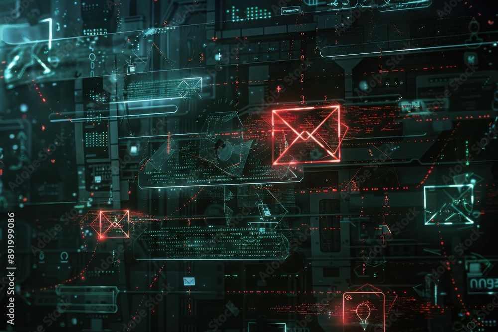 Abstract Digital Email Communication Interface
Abstract Digital Email Communication Interface