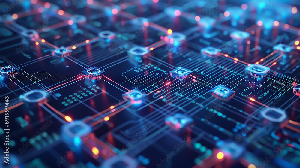a blockchain visualization, interconnected nodes, data flow a blockchain visualization, interconnected nodes, data flow