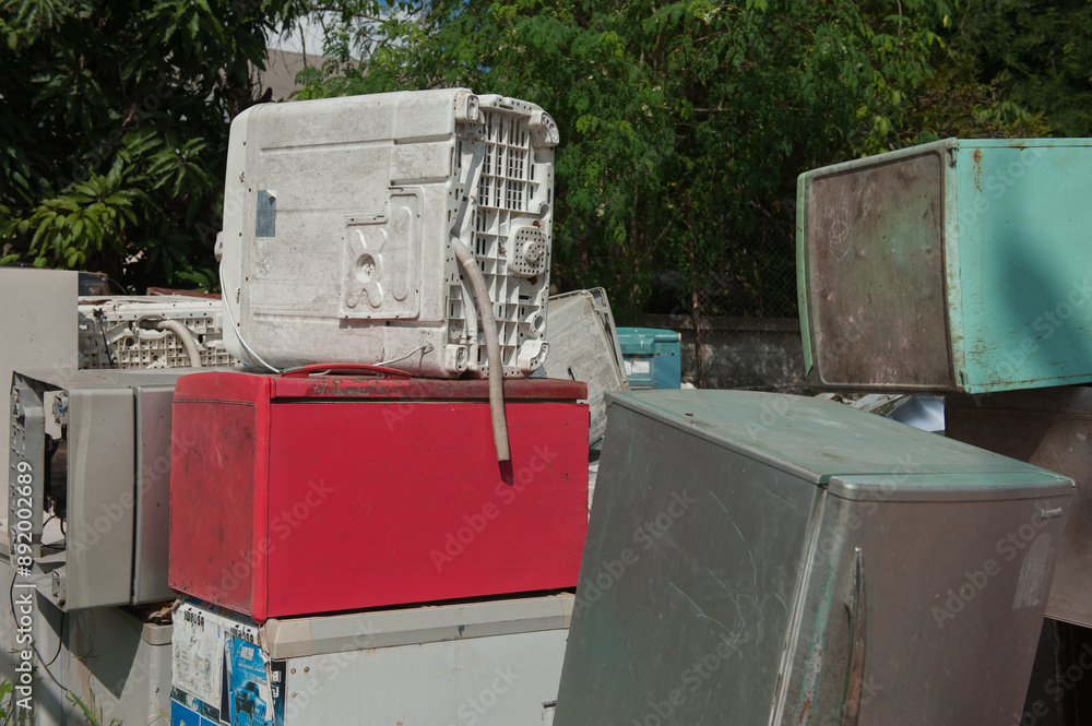 Plastic waste and electronic components for recycling Plastic waste and electronic components for recycling