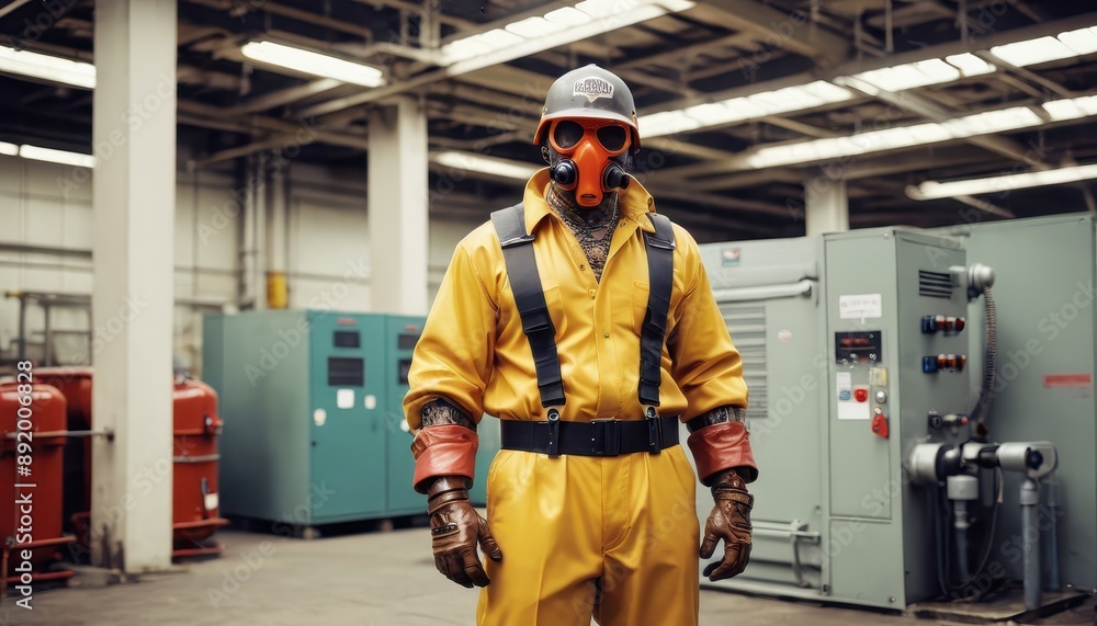 Industrial Worker in Protective Gear. Industrial Worker in Protective Gear.