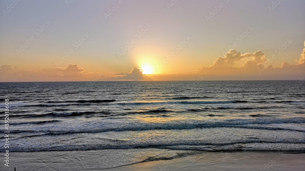 Naklejka premium Sunrise at Daytona Beach