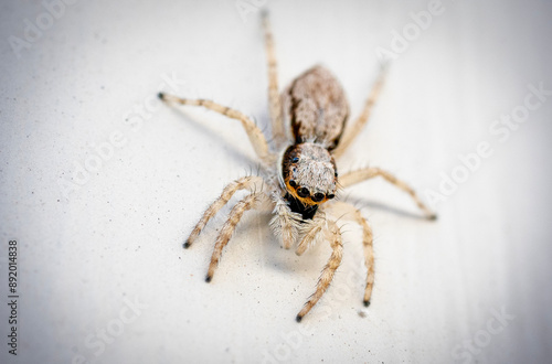 spider on a white background photo