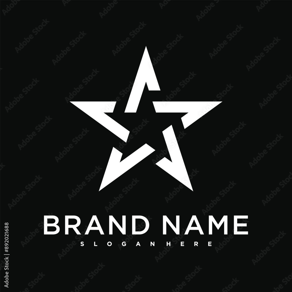 Abstract creative star logo design. Premium Vector Abstract creative star logo design. Premium Vector