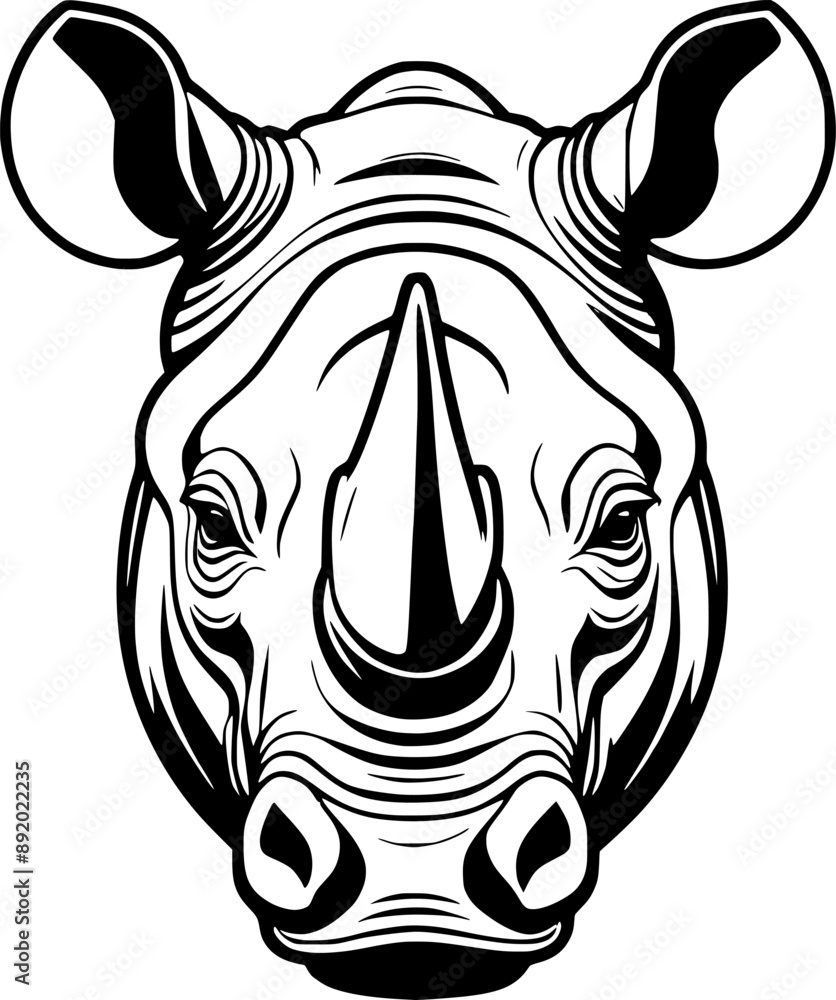 Fototapeta premium rhino cartoon