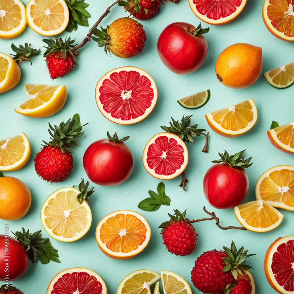 New style of fruits photography with the sets of fruits New style of fruits photography with the sets of fruits