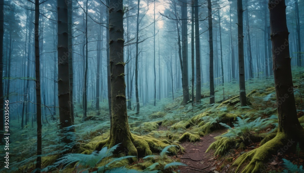 Obraz premium Mystical Forest Path.