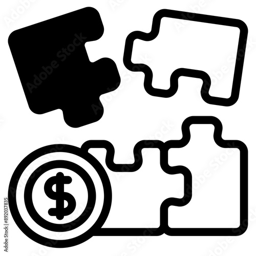  Puzzle Solid Icon