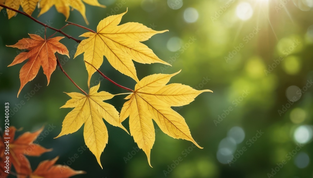 Golden Autumn Leaves. Golden Autumn Leaves.