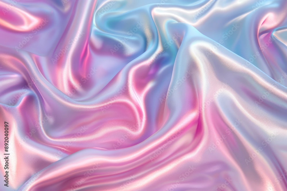 Soft satin fabric waves of pastel color background design. Texture with smooth flowing patterns and light shiny effect Soft satin fabric waves of pastel color background design. Texture with smooth flowing patterns and light shiny effect