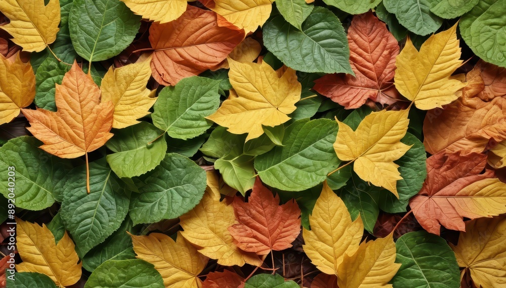 Colorful Autumn Leaves Background. Colorful Autumn Leaves Background.