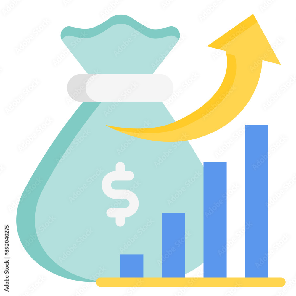 profits Filled Outline Icon profits Filled Outline Icon