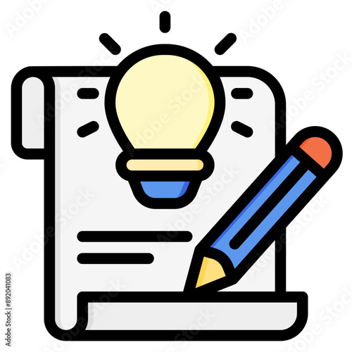  Concept Filled Outline Icon photo