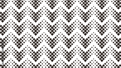 Black and white seamless halftone pattern with arrows shape. For sporty background and jersey design. Fully editable vector element. Vector Format Illustration 