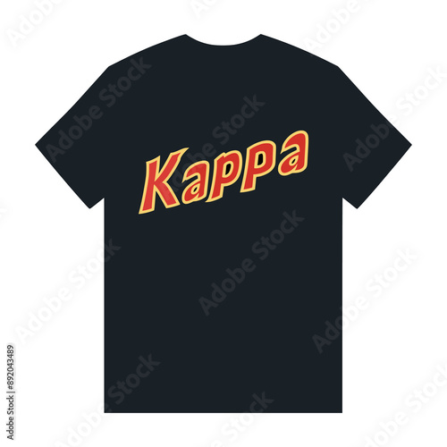 kappa t shirt fashion sticker vector illustration template design