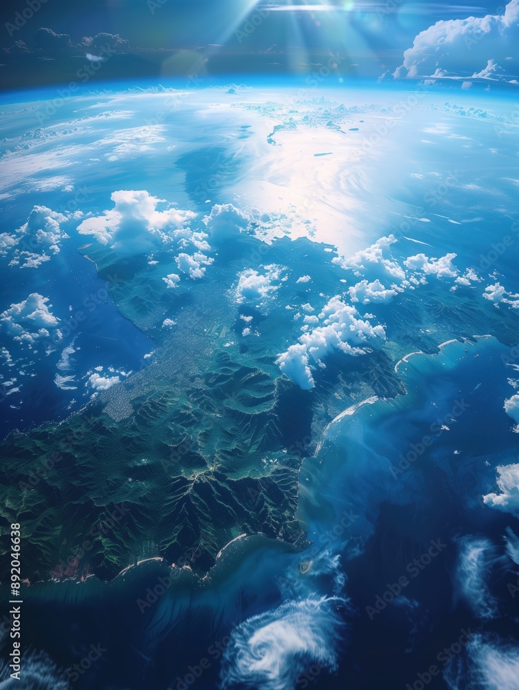 Fototapeta premium Earth from Space - A Stunning View of Our Planet