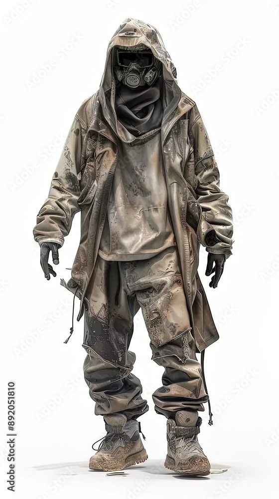 Obraz premium a statue of a man with a hood and goggles