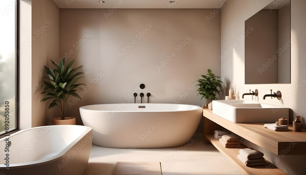 Photo interior modern design room 3d illustration Photo interior modern design room 3d illustration
