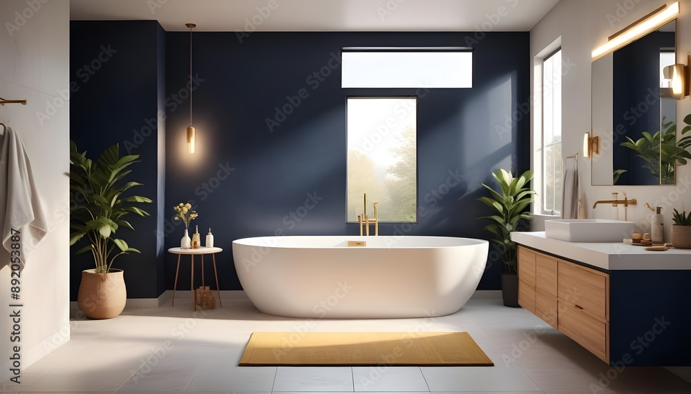 Photo interior modern design room 3d illustration Photo interior modern design room 3d illustration