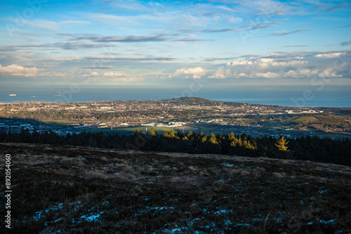 Canvas Print Dublin, Ireland - city and nature views from the top of a hill