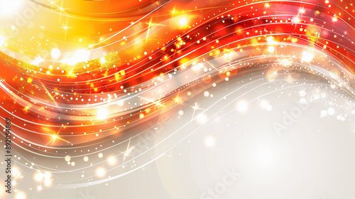 Vibrant Abstract Background with Red and Orange Swirls..