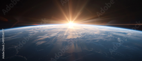 Fototapeta Naklejka Na Ścianę i Meble -  Satellite orbiting the Earth in space