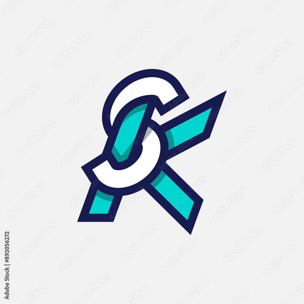Initial Letter KS or SK Logo, Monogram Logo letter K with S combination, design logo template element, vector illustration Initial Letter KS or SK Logo, Monogram Logo letter K with S combination, design logo template element, vector illustration