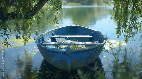 Wallpaper Mural boat on the lake Torontodigital.ca