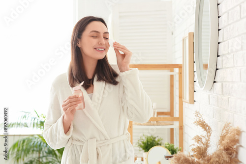 Beautiful young woman with ...
