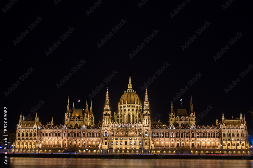 Great night shot from
Parliament building
at the Donau. Romantic picture on Budapest, Hungary Great night shot from
Parliament building
at the Donau. Romantic picture on Budapest, Hungary