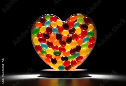 colorful jelly bean background photo