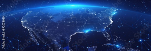 Blockchain Finance Integration: A Digital Map of the USA Highlighting Financial Hubs with Secure and Transparent Financial Operations