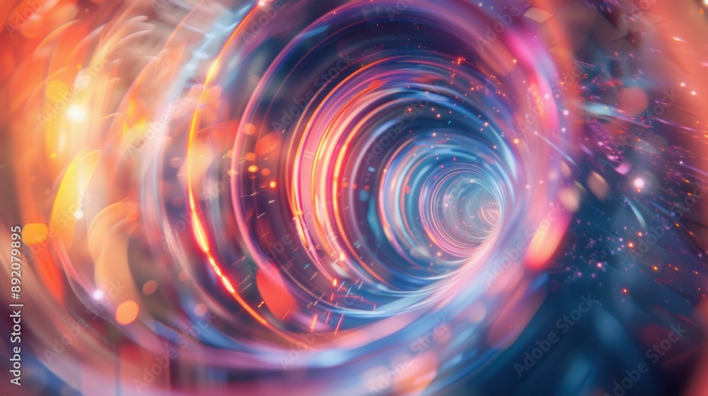 A mesmerizing abstract composition of swirling colors with vibrant lights and dynamic energy. A mesmerizing abstract composition of swirling colors with vibrant lights and dynamic energy.