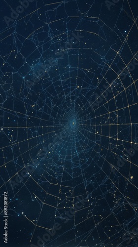 Intricate Web of Connectivity: A Close-up of the Telecommunications Network on a Map of the United States.