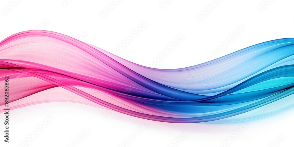 Abstract background pink blue waves on a white background Generative AI Abstract background pink blue waves on a white background Generative AI