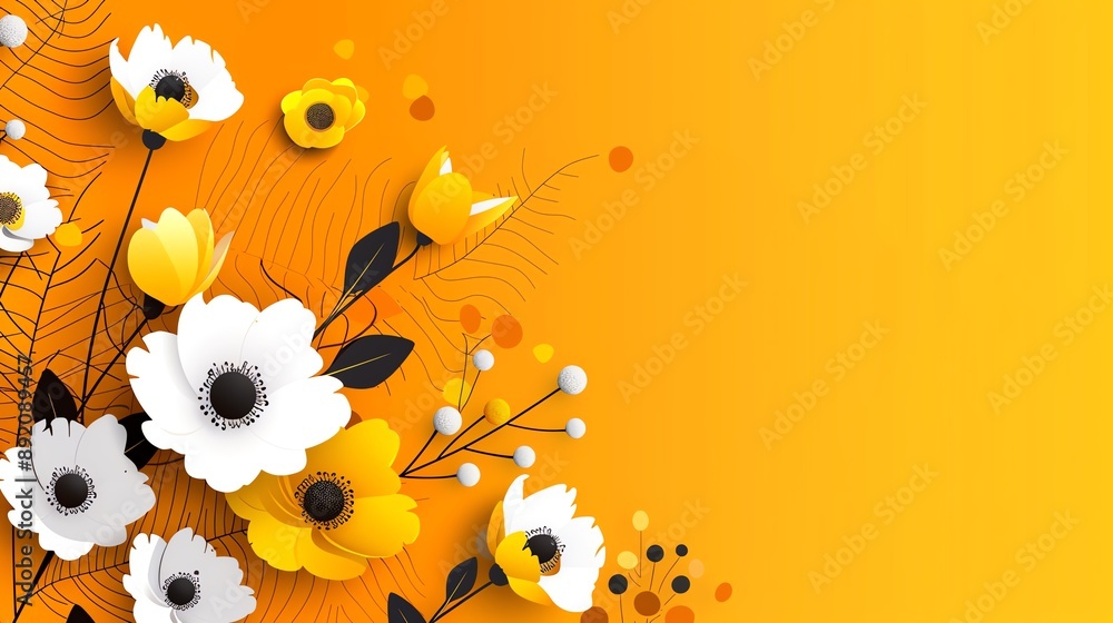 Buttercup yellow minimalist background with space above for text flat design front view happy theme cartoon drawing Splitcomplementary color scheme Buttercup yellow minimalist background with space above for text flat design front view happy theme cartoon drawing Splitcomplementary color scheme