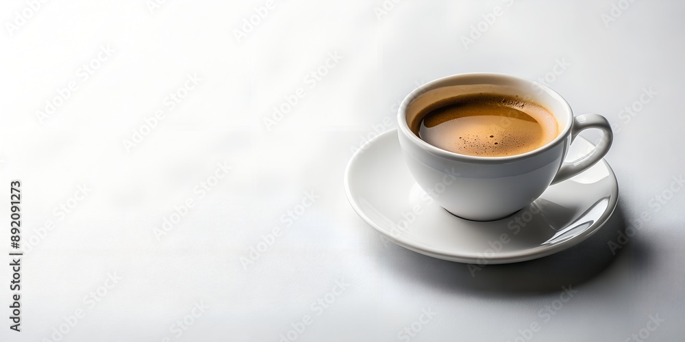 cup of coffee on white background Generative By AI cup of coffee on white background Generative By AI