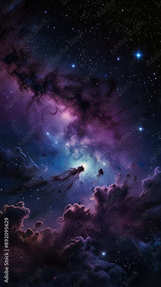 sky with stars and clouds sky with stars and clouds