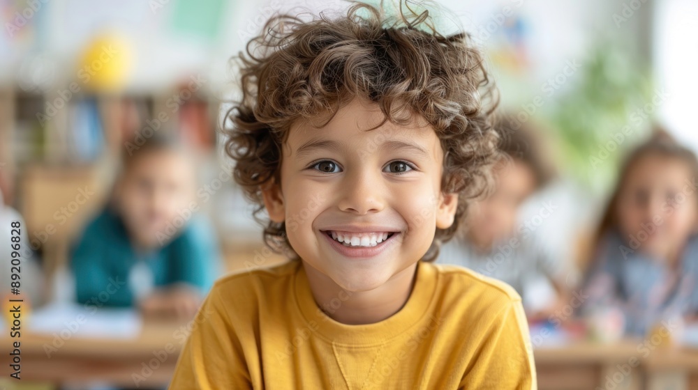 The cute students eager to active learning in the classroom. The cute students eager to active learning in the classroom.