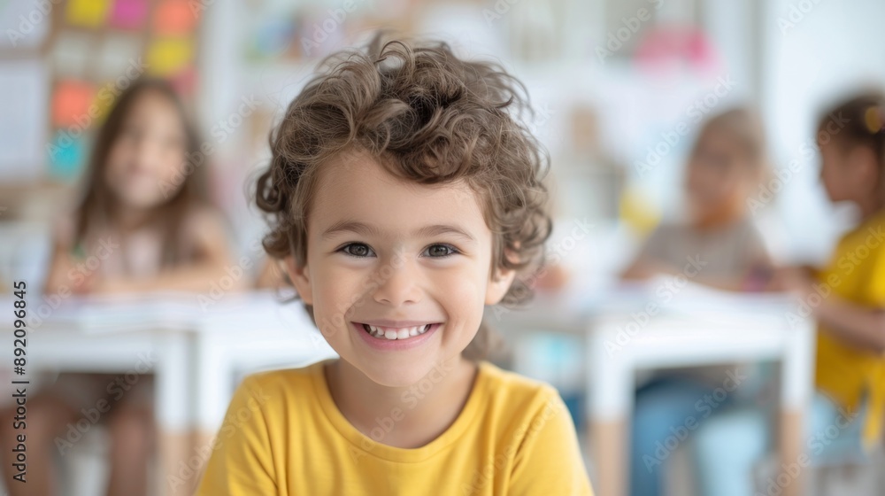 The cute students eager to active learning in the classroom. The cute students eager to active learning in the classroom.
